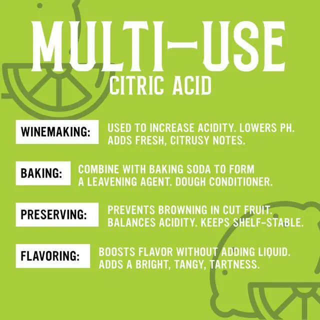 Alt view image 5 of 5 - Craft A Brew - Citric Acid - Food Grade - For At Home Brewing - For Wines, Meads & Hard Ciders - Enhances Fruit-Forward Flavors & Sharpens Acidity - Add After Fermentation is Complete - 4 oz Package