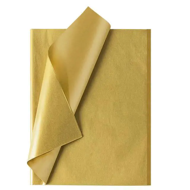 Alt view image 7 of 7 - Bobobag 100 Sheets Gold Tissue Paper,14"X20" Metallic Tissue Paper for Gift Bags, Birthday Anniversary Christmas Tissue Gift Wrapping, Holiday Decoration & Arts Craft