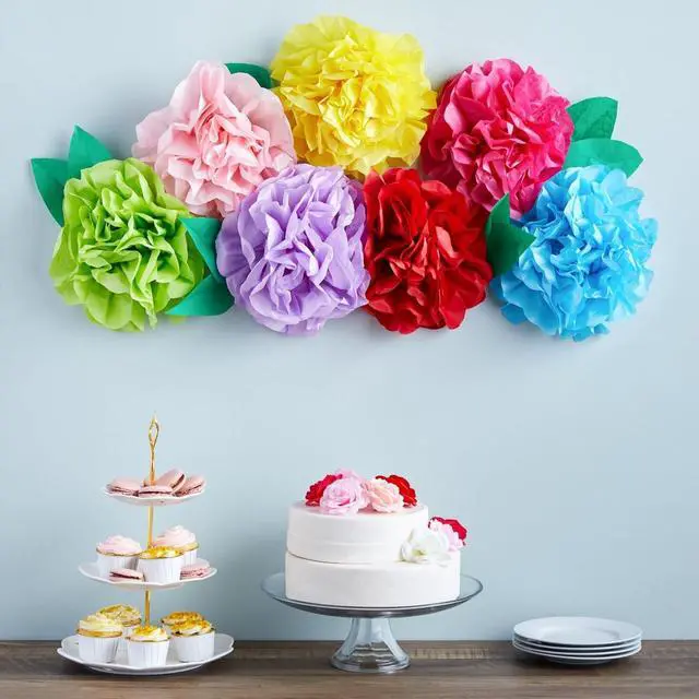 Alt view image 2 of 7 - Colorful Tissue Paper for Gift Bags and Wrapping - 120 Sheets - Wrapping Paper Sheets for Presents & Supplies (10 Colors, 26" L x 19.8" W)
