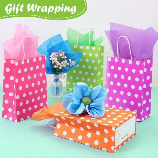 Alt view image 4 of 7 - TUXIYA 200 PCS Tissue Paper,14" X 20" Colored Tissue Paper for Packaging, 40-Color Tissue Paper Bulk for Gift Bags,Crafts,Birthday Party Decoration and Wedding