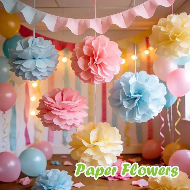 Alt view image 6 of 7 - TUXIYA 200 PCS Tissue Paper,14" X 20" Colored Tissue Paper for Packaging, 40-Color Tissue Paper Bulk for Gift Bags,Crafts,Birthday Party Decoration and Wedding