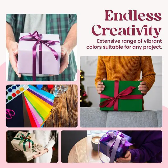 Alt view image 5 of 7 - Tissue Paper for Gift Bags - Tissue Paper Bulk | 25 Colors 100 Sheets Colored 20x26 | Crafts, Wrapping, Packaging, Birthday, Holiday