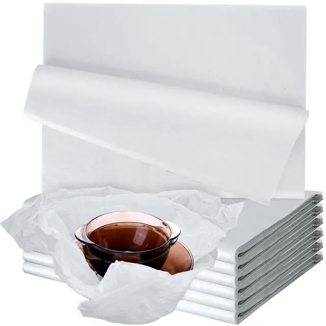 Main image of VOKOY 150 Sheets White Tissue Paper for Gift Bags, 24" x 36" Wrapping Tissue Paper Bulk for Wedding, Birthday, Christmas Gifts Packaging, DIY Crafts, Storage, Moving Packing, Party Decor