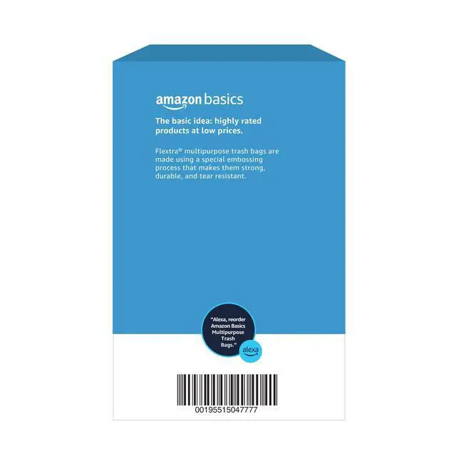 Alt view image 6 of 7 - 30 Gallon Flextra Strength Multipurpose Drawstring Trash Bags, 20% Post Consumer Recycled Material, Tear Resistant, Black, 50 Count