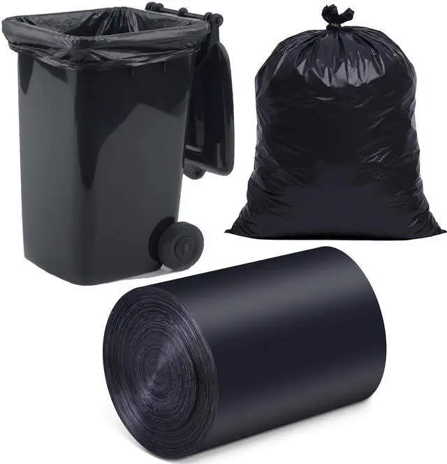 Main image of O2frepak 33 Gallon Tall Tear-Resistant Trash Bags,Heavy Duty,Tastless and 80x100cm Black Garbage Bags (30 Count,80x100cm)