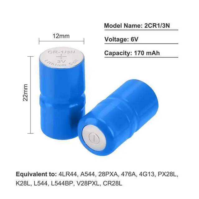 Alt view image 5 of 6 - JOXIYECLTL 2CR1/3N 6V Lithium Batteries for Pet Stop, Dog Guard, Perimeter and Extreme Dog Collars(5PCS)