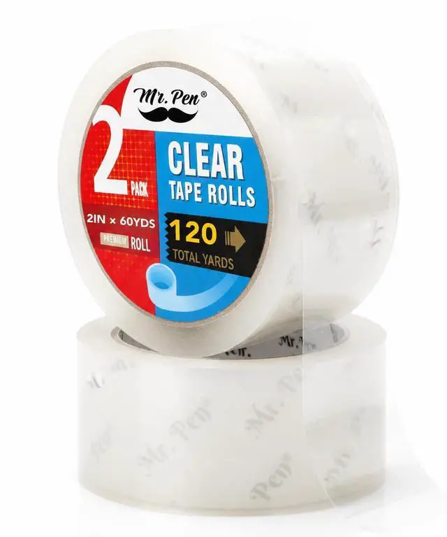 Main image of Mr. Pen- Packing Tape, 2 Pack, 2 Inch Wide, 60 Yards, 1.9mil, No Smell