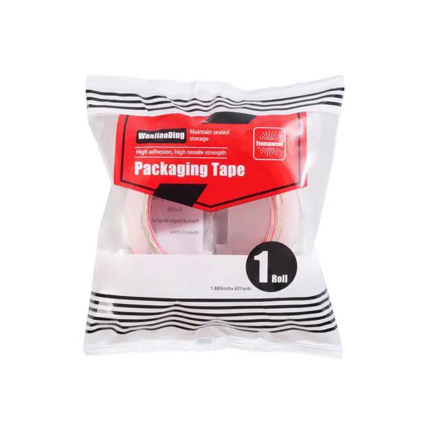 Alt view image 2 of 7 - WanJiaoDing Packing Tape Refills, Clear, Packaging Tape Heavy Duty Designed for Moving, Shipping and Packing, Mailing,1.88" x 60 yds, 1 Rolls