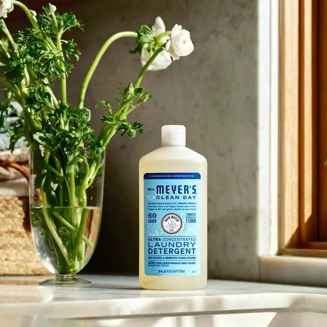 Alt view image 5 of 7 - MRS. MEYER'S CLEAN DAY Ultra Concentrated Laundry Detergent, Rain Water Scent, 24.3 fl oz