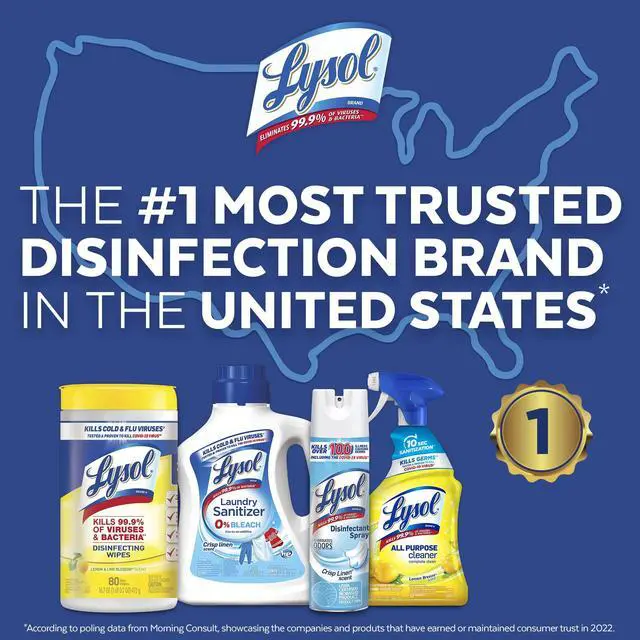 Alt view image 5 of 7 - Lysol Sanitizing and Antibacterial Spray for Disinfecting & Deodorizing, Crisp Linen, 12.5 Fl Oz