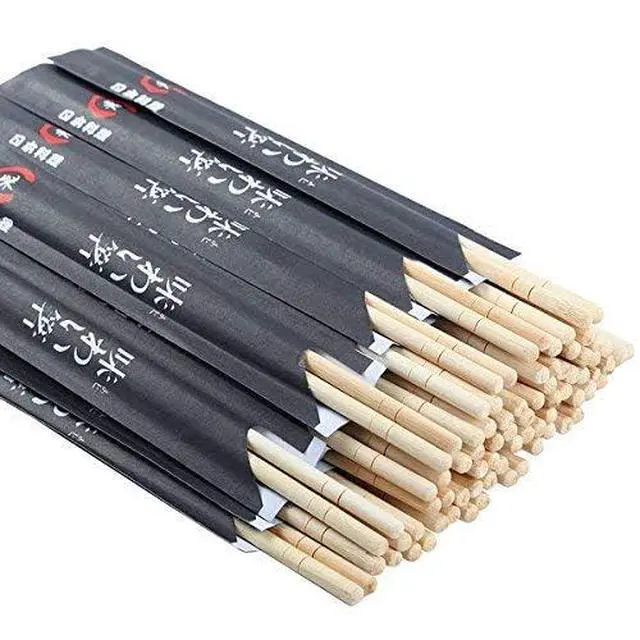 Alt view image 2 of 6 - Disposable Chopsticks Pack of 40 Pair, 9" Japanese Style Sleeved Sushi Chopsticks by Gmark GM1038A