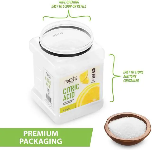 Alt view image 5 of 7 - Roots Circle All-Natural Citric Acid | 1 Pack - 1.87 Pounds | Kosher for Passover | Food-Grade Flavor Enhancer, Household Cleaner & Preservative | for Skincare, Cooking, Baking, Bath Bombs