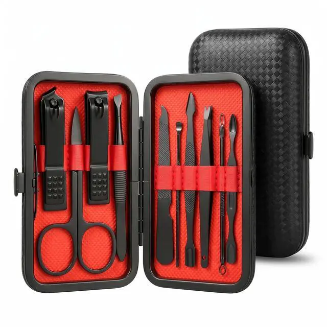 Main image of 10-Pc Manicure Set, Stocking Stuffers for Men, Gift Ideal for Teen Boy