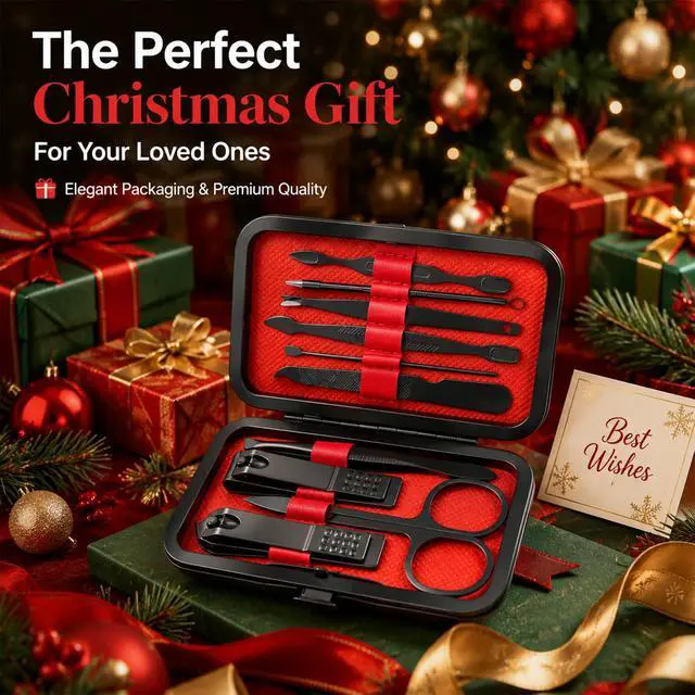 Alt view image 6 of 7 - 10-Pc Manicure Set, Stocking Stuffers for Men, Gift Ideal for Teen Boy