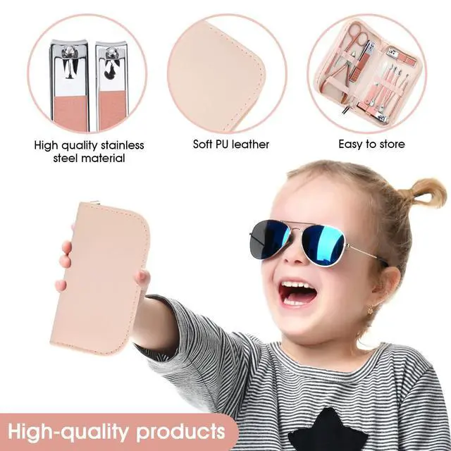 Alt view image 6 of 7 - Nail Clippers & Beauty Tool Portable Set, Rose Gold Manicure Set, 12 in 1.