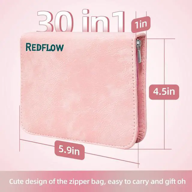 Alt view image 3 of 7 - Manicure Set 30 in 1 Nail Clipper set, REDFLOW nail clippers, fingernail & toenail clippers, Manicure Tools, pedicure tools, Suitable for Travel Manicure Kit, Nail Set Kit With Everything Profe