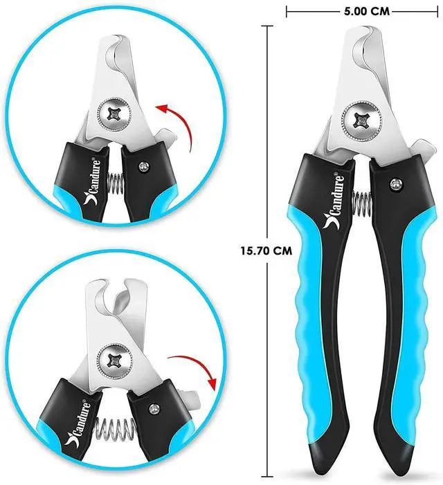 Alt view image 2 of 7 - Dog Nail Clippers and Trimmer with Safety Guard to Avoid Over-Cutting Toe Nails, Professional Grooming Pet Nail Clipper with Nail File for Small, Medium & Large Breeds