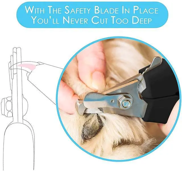 Alt view image 5 of 7 - Dog Nail Clippers and Trimmer with Safety Guard to Avoid Over-Cutting Toe Nails, Professional Grooming Pet Nail Clipper with Nail File for Small, Medium & Large Breeds