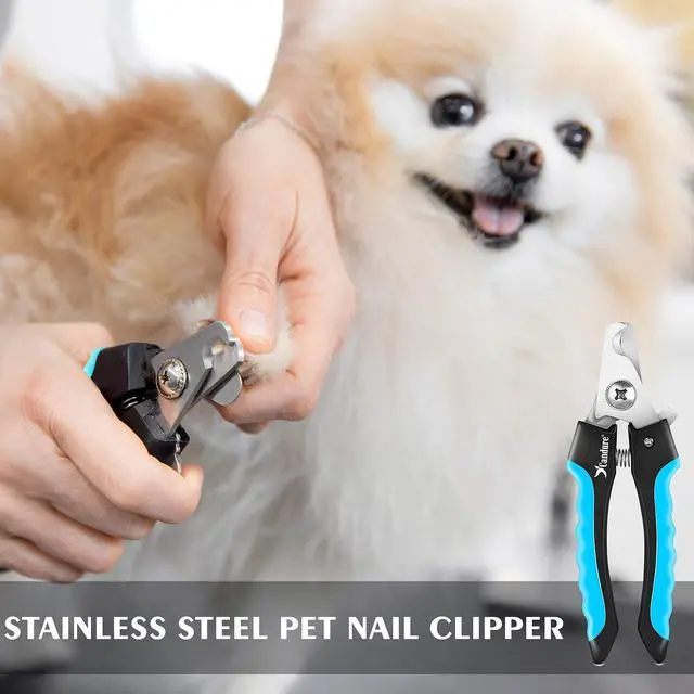Alt view image 4 of 7 - Dog Nail Clippers and Trimmer with Safety Guard to Avoid Over-Cutting Toe Nails, Professional Grooming Pet Nail Clipper with Nail File for Small, Medium & Large Breeds