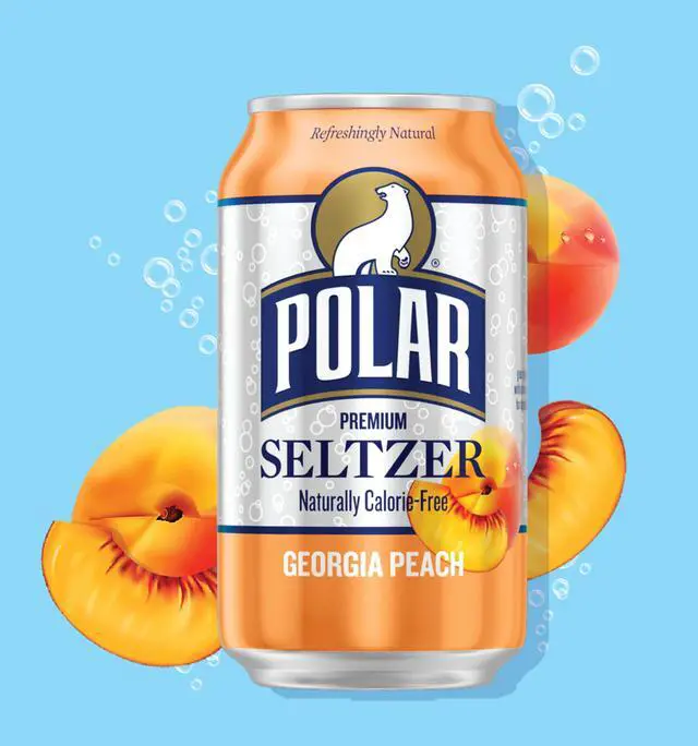 Alt view image 2 of 6 - Seltzer Water Georgia Peach, 12 fl oz cans, 18 pack