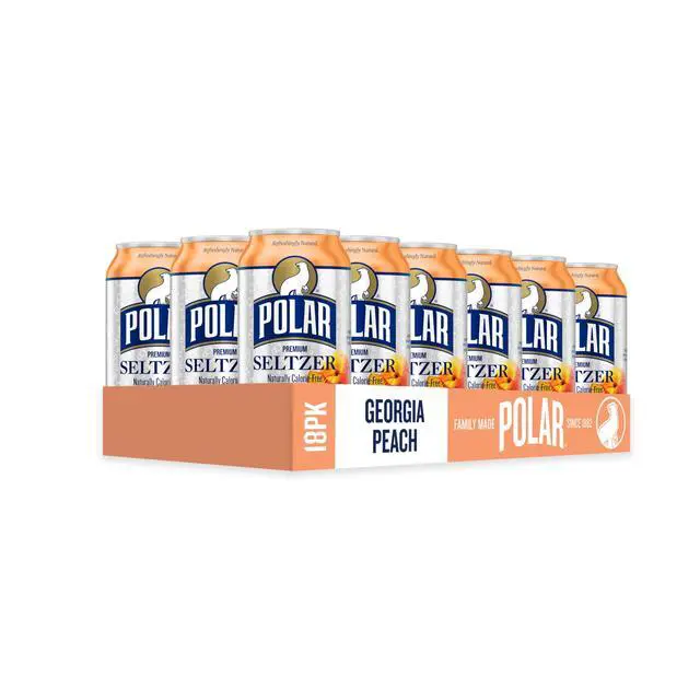 Alt view image 5 of 6 - Seltzer Water Georgia Peach, 12 fl oz cans, 18 pack