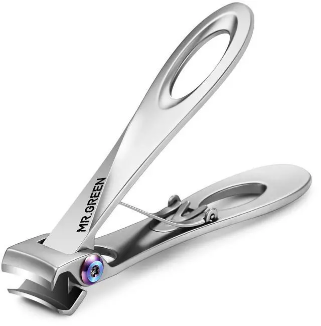 Main image of Nail Clippers Wide Jaw Opening Stainless Steel Fingernail Clipper Thick Hard Toenail Cutter Manicure Scissors Tools (Nail Clipper (Large))