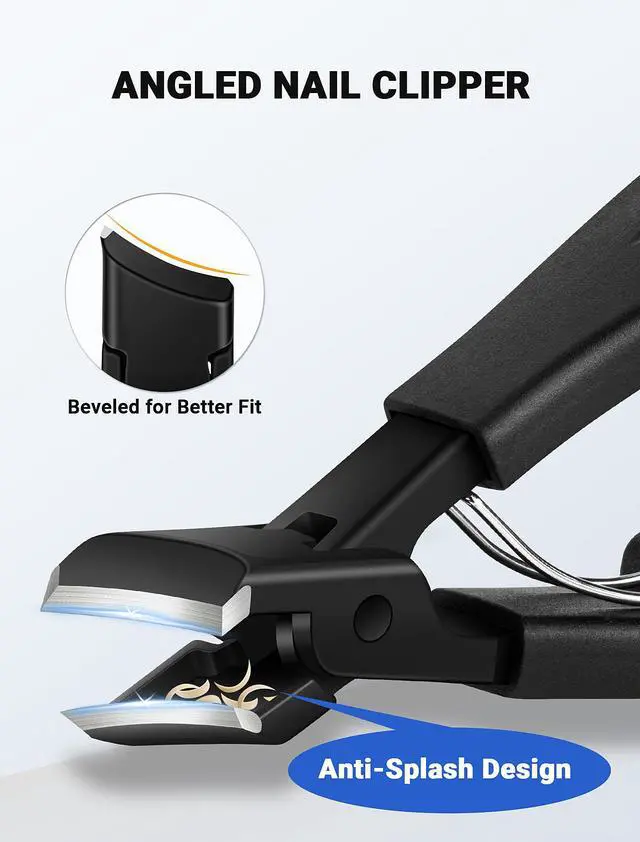 Alt view image 3 of 7 - Toenail Clippers for Seniors Thick Toenails, Sharp Ingrown Toenail Clippers Nail Cutter Long Handle with Wide Jaw for Thick Nails, Heavy Duty Large Toe Nail Clipper Set for Men & Women,7 Pcs