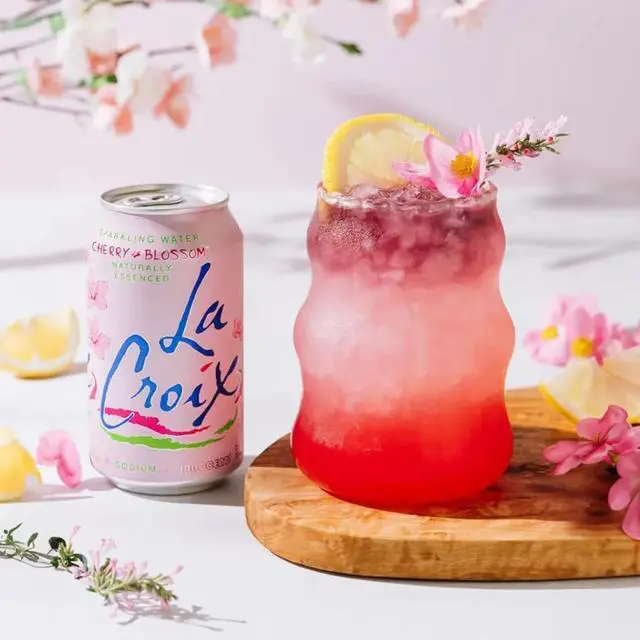Alt view image 3 of 4 - x Sparkling Water Cherry Blossom Variety Pack | 24-Pack of 12oz Cans | 6x Razz-Cran | 6x Limoncello | 12x Cherry Blossom
