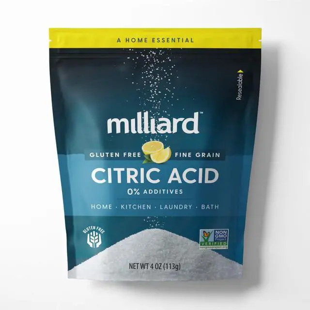 Main image of Milliard Citric Acid - 100% Pure Food Grade Non-GMO Project Verified (4 Ounce)