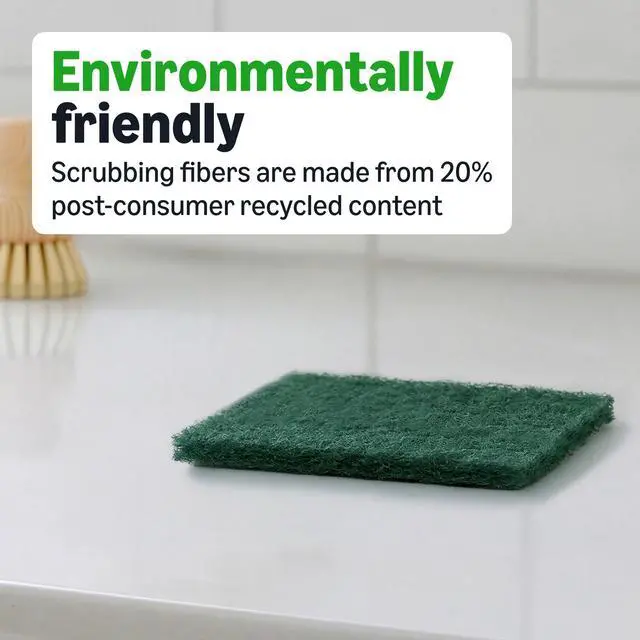 Alt view image 4 of 6 - Heavy Duty Scour Pads, Dish Scrubber for Kitchen + Outdoor, 4 Count, Pack of 1