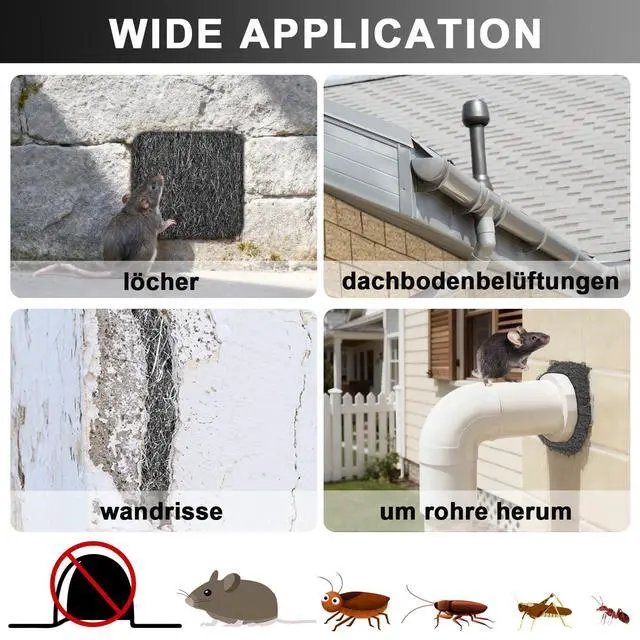 Alt view image 6 of 7 - Steel Wool Mice Control, 65FT(1.1LB)#0 Steel Wool, Keep Mouse Away from Holes, Barrier and Gap Filler for Home, Wall, Garden, Kitchen, Pipeline in Garage, Medium