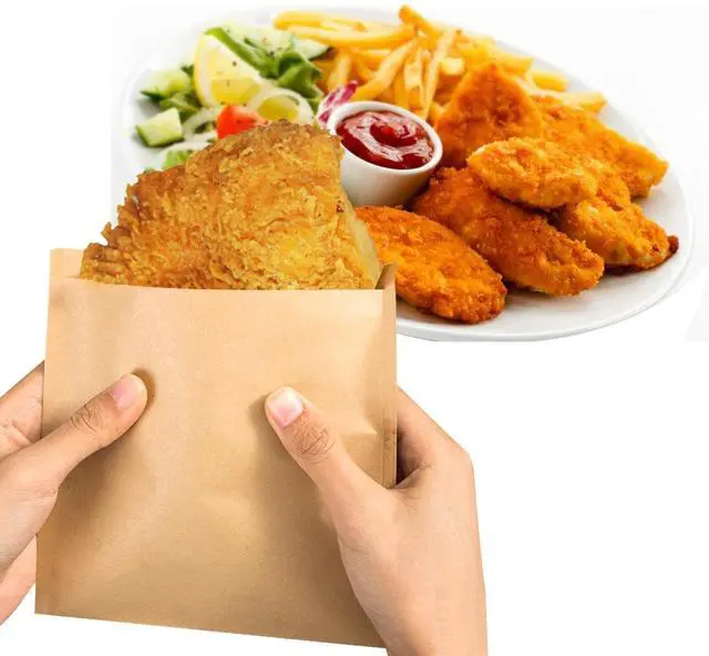 Alt view image 4 of 6 - Wax Paper Sandwich Bags, Grease Proof, 100 Pack, 6.3"x5.9"