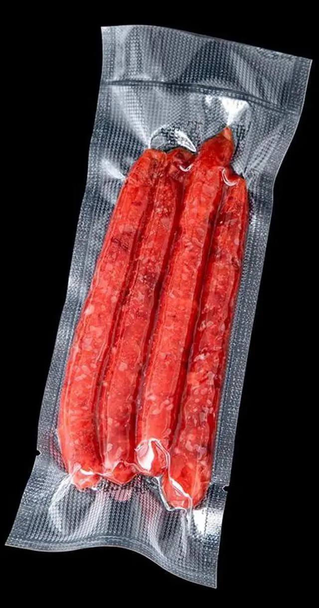Alt view image 4 of 6 - 100 Pieces 1.57x5.91 inch (Usable Size 1.18x5.71 inch) Vacuum Sealer Bags for Food Storage Open Top Clear Plastic Flat Pouches Bulk Food Packaging Bags with Tear Notch