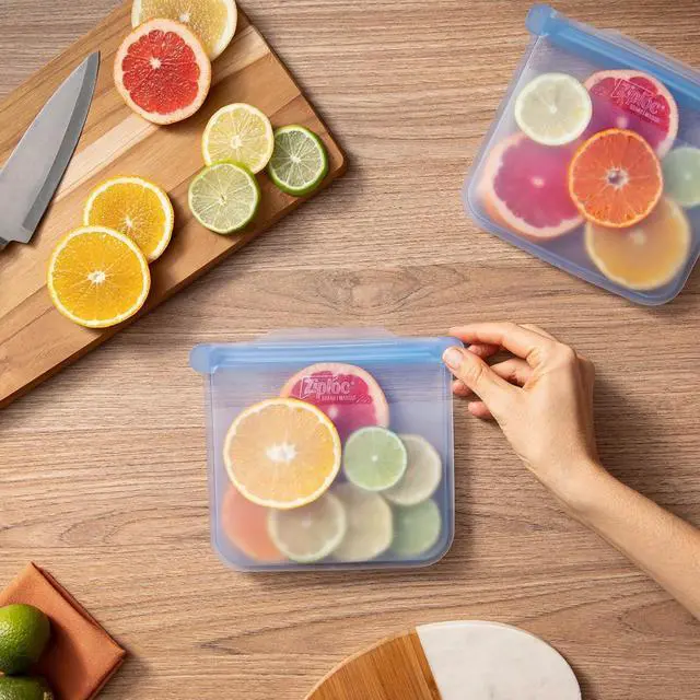 Alt view image 6 of 7 - Endurables Medium Pouch, 2 Cups, Reusable Silicone Bags and Food Storage Meal Prep Containers for Freezer, Oven, and Microwave, Dishwasher Safe