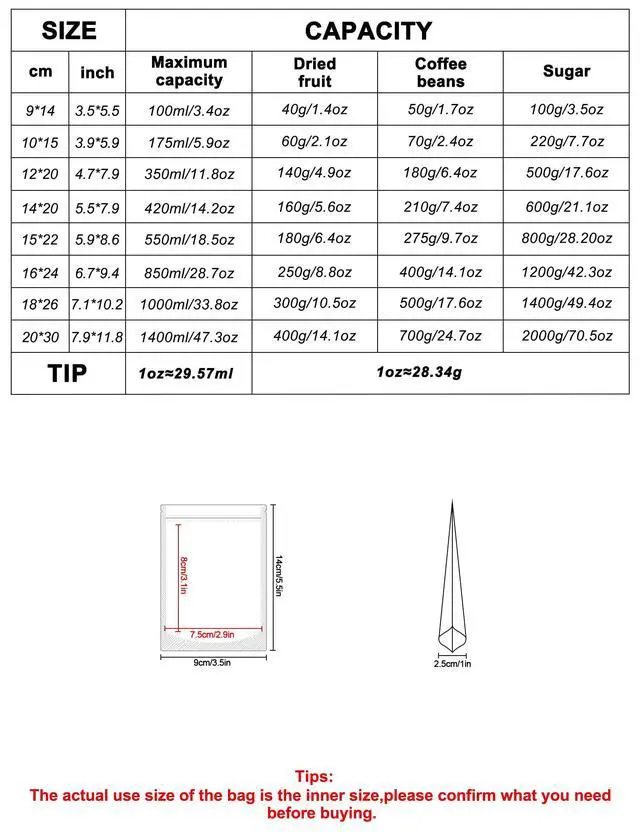 Alt view image 2 of 7 - 100PCS Stand Up Pouches 3.5"x5.5" Paper Bags With Window Clear Front Pouches Resealable Zipper Food Storage Brown