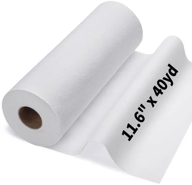 Main image of Medium Weight 11.6" x 40 yd White Fusible Interfacing for Sewing: Iron On Non-Woven Fusible Interfacing One-Sided Interfacing Fabric for Sewing DIY Craft Quilting