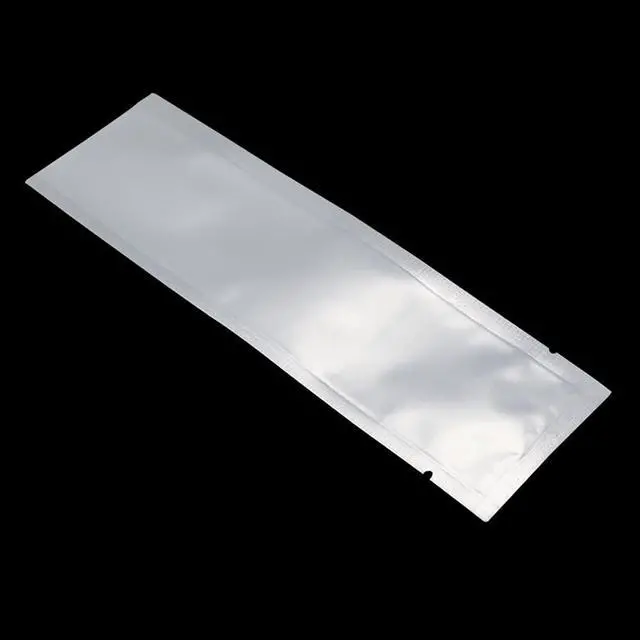 Alt view image 6 of 7 - 100 Pcs 2.1x7.08 inch (Inside Size 1.77x6.69 inch) Clear Front Vacuum Heat Sealable Pure Mylar Foil Bag for Travel Shampoo Skincare Packaging Candy Coffee Powder Food Storage Aluminum Package