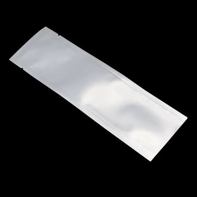 Alt view image 7 of 7 - 100 Pcs 2.1x7.08 inch (Inside Size 1.77x6.69 inch) Clear Front Vacuum Heat Sealable Pure Mylar Foil Bag for Travel Shampoo Skincare Packaging Candy Coffee Powder Food Storage Aluminum Package