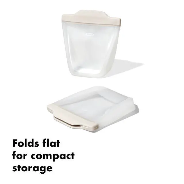 Alt view image 4 of 6 - Good Grips Silicone Reusable Bag - Stand-Up Cup (8 oz) - Oat