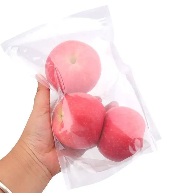 Alt view image 3 of 7 - 100 Ct 7 x 10.25 Inch Clear Stand Up Food Pouch Bags with Resealable Lock Seal Zipper, Heat Sealable Packaging Bags for Food Storage