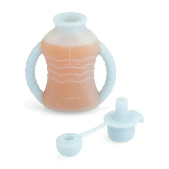 Alt view image 7 of 7 - 3 Pack Reusable Silicone Baby Food Pouches with 3 Puree Feeder Spoons & Funnel | 4oz Toddler Food Storage Pouch with Handle | BPA-Free Baby Squeeze Pouches for Homemade Purees
