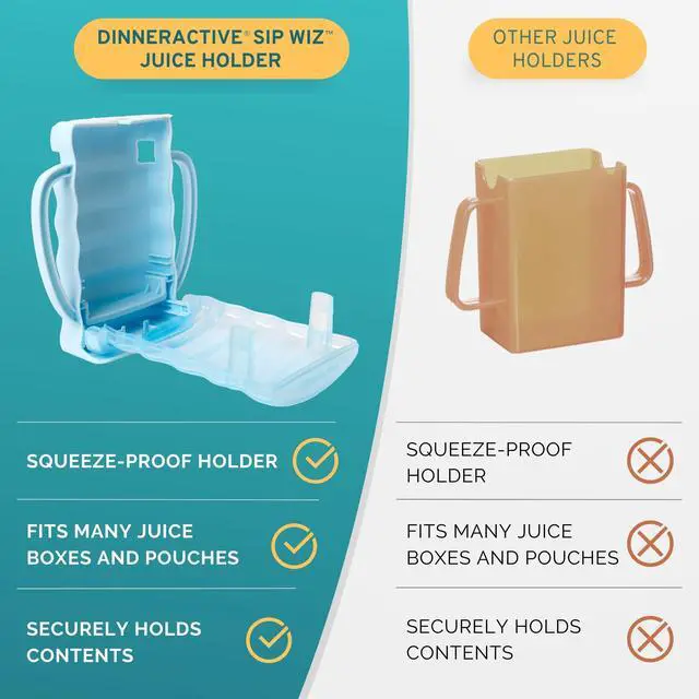 Alt view image 5 of 7 - Sip Wiz - Baby Pouch Holder No Squeeze Pouch Food Pouches & Juice Box Holder - Anti-Squeeze Yogurt Pouch Reusable Toddler Essentials 2 Pack