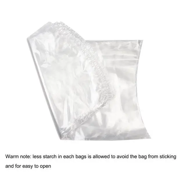 Alt view image 4 of 7 - Poultry Shrink Bags,30 Pack 13x18Inches Clear Poultry Heat Shrink Wrap Freezer With 30 Zip Ties,a Silicone Straw for Chickens,Rabbits