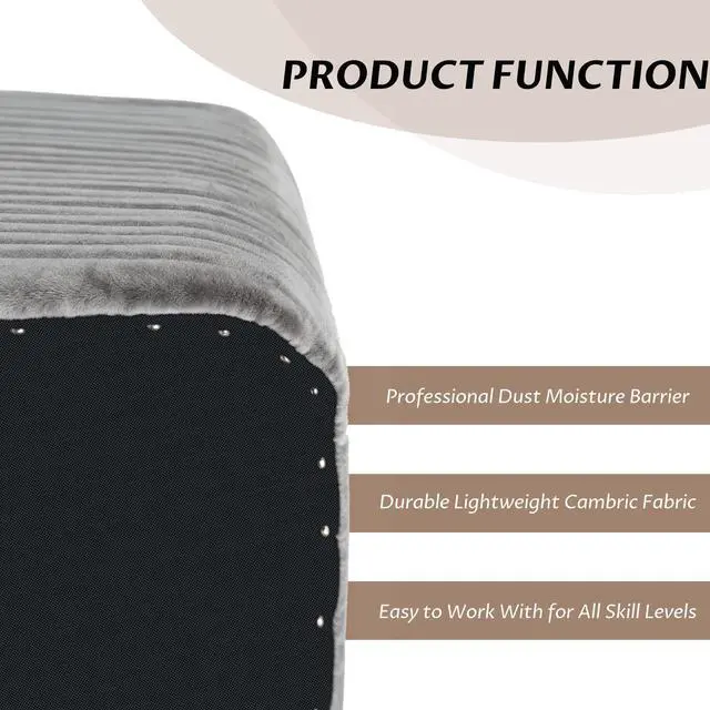 Alt view image 6 of 7 - Upholstery Cambric Dust Cover Fabric,63inchx80inch, Replacement Material for Bottom of The Sofas, Chairs, Conceals Frame and Staples Inside Furniture