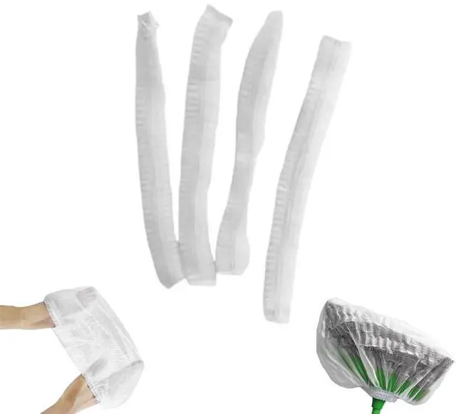 Main image of 40 Pack Disposable Broom Covers Pet Hair Removal Broom Cloth Cover Caps Sweeping Fur Remover Tool for Broom and Dustpan Set Handy Brooms Baseboards Molding Dust Cobwebs up High Heater