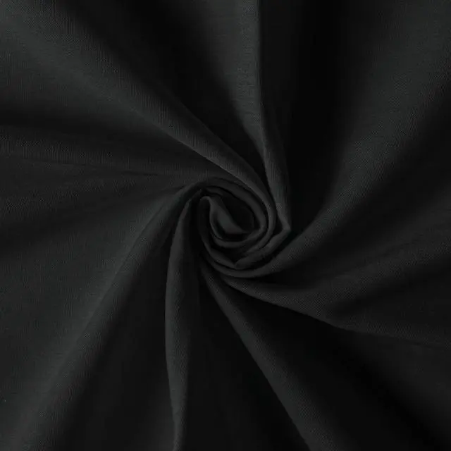 Main image of Cotton Polyester Broadcloth Fabric 57" Wide by The Yard Soft, Lightweight & Breathable Material for Sewing, Lining, Curtains, Bedding & DIY Projects (Black, 1 Yard)