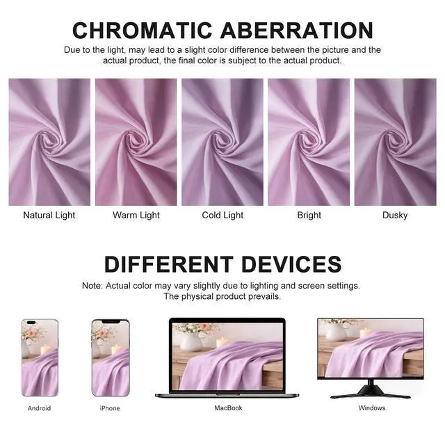 Alt view image 4 of 7 - Cotton Polyester Broadcloth Fabric 57" Wide by The Yard Soft, Lightweight & Breathable Material for Sewing, Lining, Curtains, Bedding & DIY Projects (Black, 1 Yard)