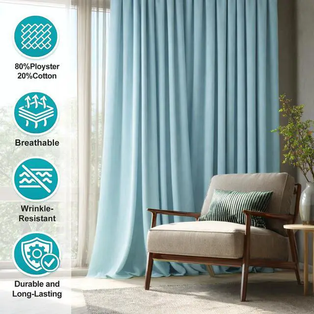 Alt view image 5 of 7 - Cotton Polyester Broadcloth Fabric 57" Wide by The Yard Soft, Lightweight & Breathable Material for Sewing, Lining, Curtains, Bedding & DIY Projects (Black, 1 Yard)