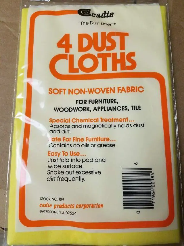 Alt view image 2 of 2 - Economical Dust Cloths - Pre-Treated Dusting Fabric for Furniture, Woodwork, Glass Wood, Tiles, Metal Surfaces - Premium Soft Non-Woven Wipes, Swipe Clean Dirt on Table, Countertop, Windows | 1 Pack