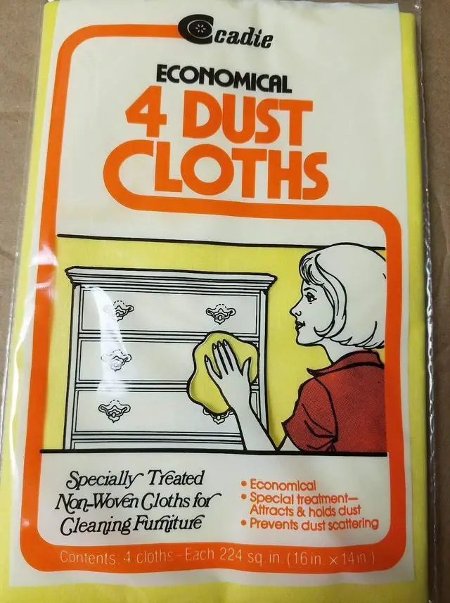 Main image of Economical Dust Cloths - Pre-Treated Dusting Fabric for Furniture, Woodwork, Glass Wood, Tiles, Metal Surfaces - Premium Soft Non-Woven Wipes, Swipe Clean Dirt on Table, Countertop, Windows | 1 Pack